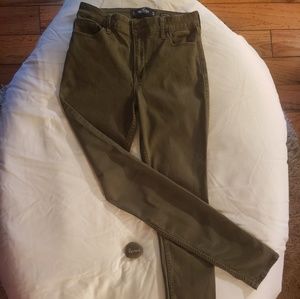 Hollister army green jeans